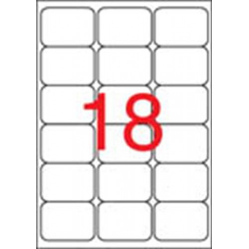 Apli Etikett 63,5x46,6mm kerekített sarkú 1800 etikett/csomag