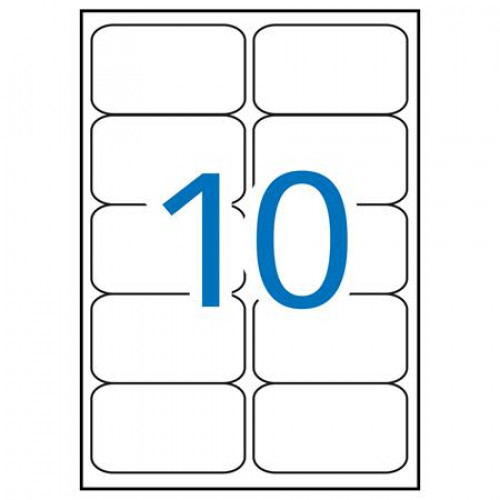 Apli Etikett 99,1x57mm kerekített sarkú 1000 etikett/csomag