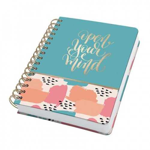 Sigel Spirálfüzet 168x215mm pontrácsos 120 lap keményfedeles Jolie Open your mind