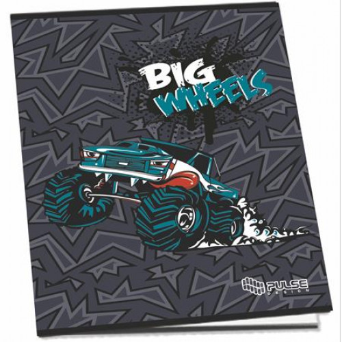 Pulse Füzet tűzött A5 kockás 52 lap Boys