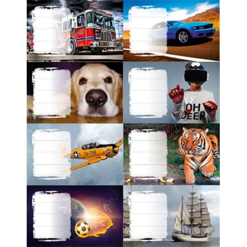 Panta Plast Füzetcímke 24db Boys