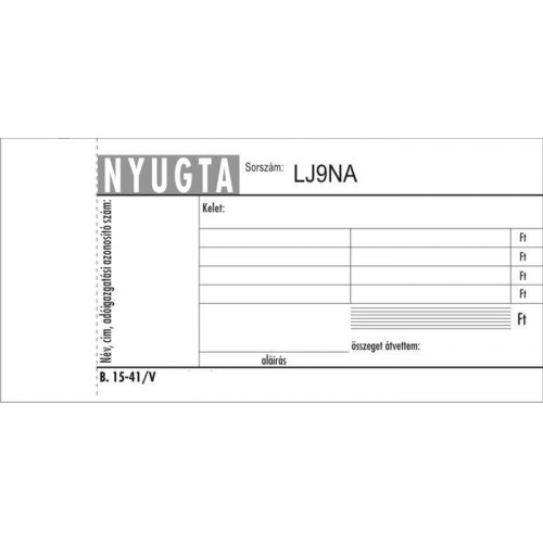 Victoria Nyugta 4 soros 50x2 B.15-41