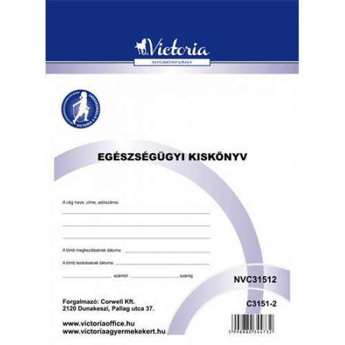 Victoria Egészségügyi kiskönyv A6 C.3151-2