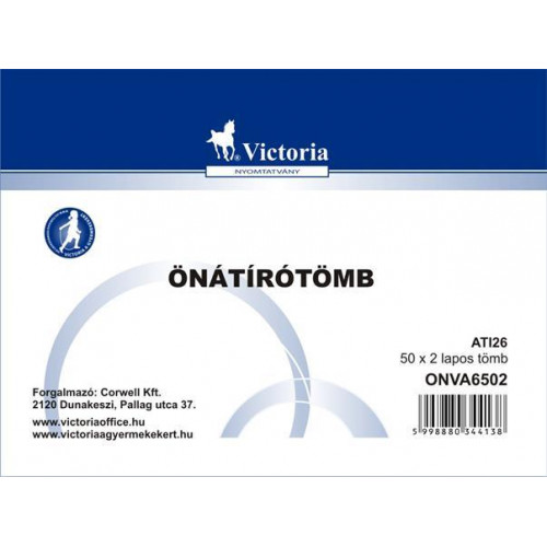 Victoria Önátírótömb A6 50x2lap