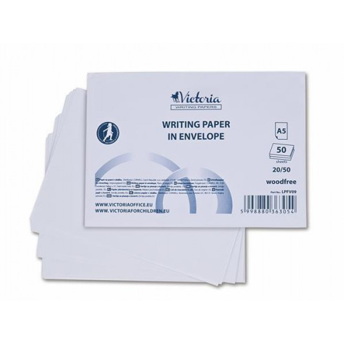 Victoria Írólap famentes A5 20/50 Borítékos 60g