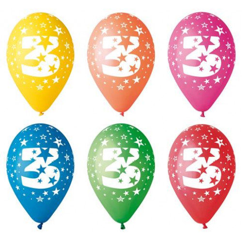 Léggömb 26cm számos 3