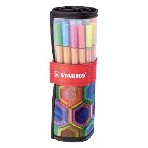 Stabilo Tűfilc készlet 0,4mm Point 88 ARTY 25 különböző szín