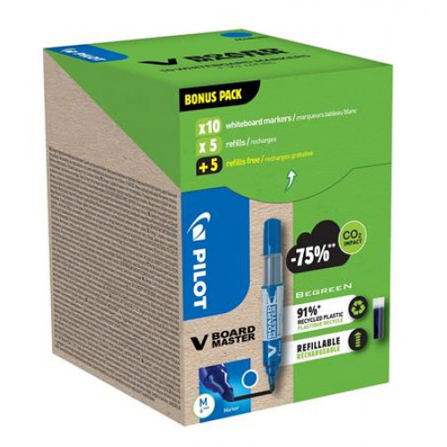 Pilot Táblamarker 2,3mm kúpos V-Board Master kék + betét