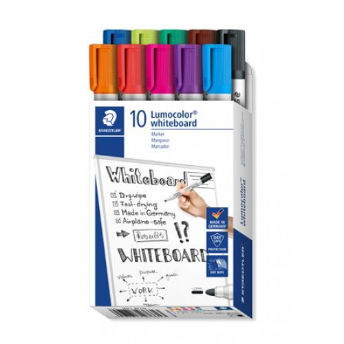 Staedtler Táblamarker készlet 2mm kúpos Lumocolor 351 10 különböző szín