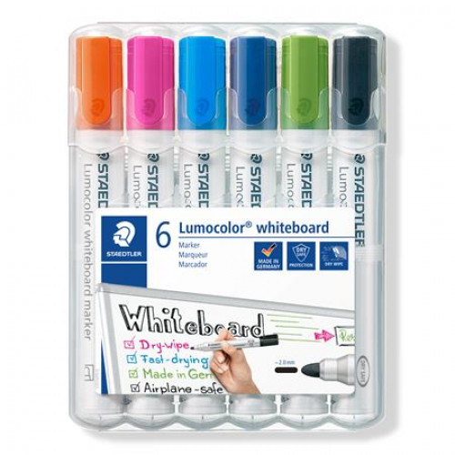 Staedtler Táblamarker készlet 2mm kúpos Lumocolor 351 6 különböző szín