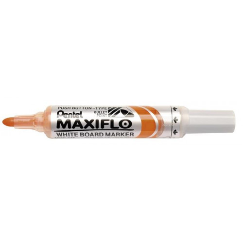 Pentel Táblamarker 2,5mm kúpos Maxiflo MWL5M narancs