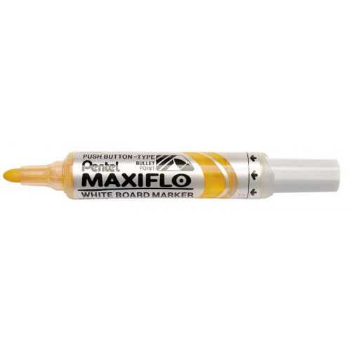Pentel Táblamarker 2,5mm kúpos Maxiflo MWL5M sárga