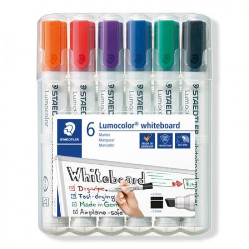 Staedtler Táblamarker készlet 2-5mm vágott Lumocolor 351 B 6 különböző szín