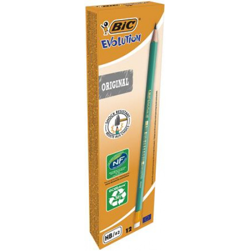 Bic Grafitceruza radírral HB hatszögletű Evolution Original