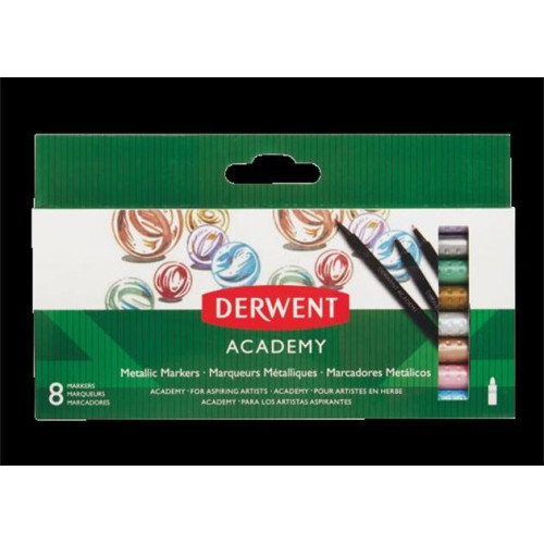 Derwent Filctoll készlet Academy 8 különböző metál szín