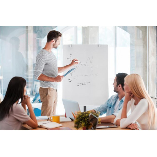 Victoria Flipchart üvegtábla mobil 75,5x106,5cm