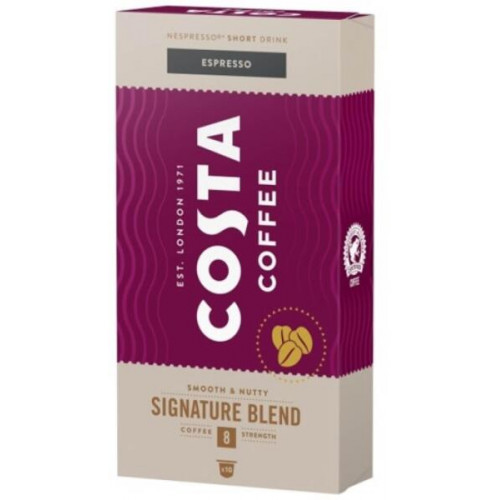 Costa Kávékapszula 10db Nespresso kompatibilis SIGNATURE BLEND ESPRESSO Selymes & Mogyorós