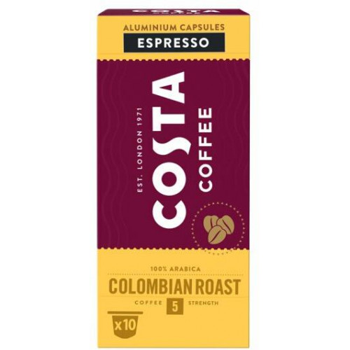 Costa Kávékapszula 10db Nespresso kompatibilis COLOMBIAN ROAST Gazdag & Karamellás