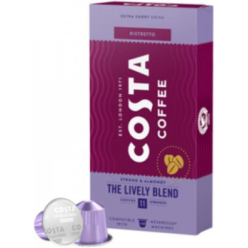 Costa Kávékapszula 10db Nespresso kompatibilis THE LIVELY BLEND Erős & Mandulás