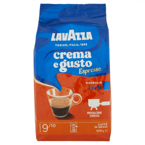 Lavazza Kávé pörkölt szemes 1000g Crema e Gusto Espresso Forte (kék/narancs)
