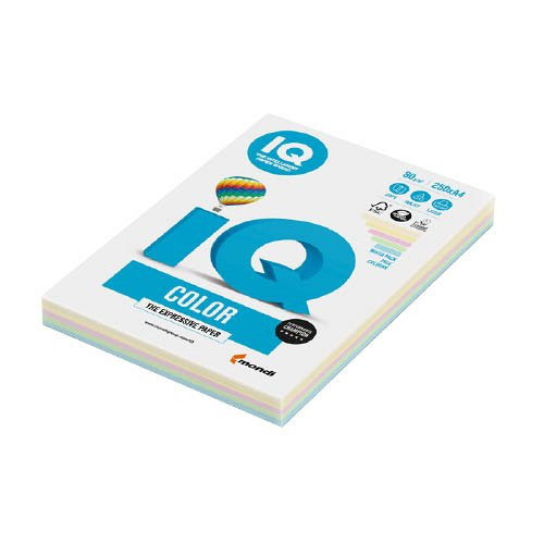 IQ Color Másolópapír színes A4 80g 5x50ív PRB pasztell mix