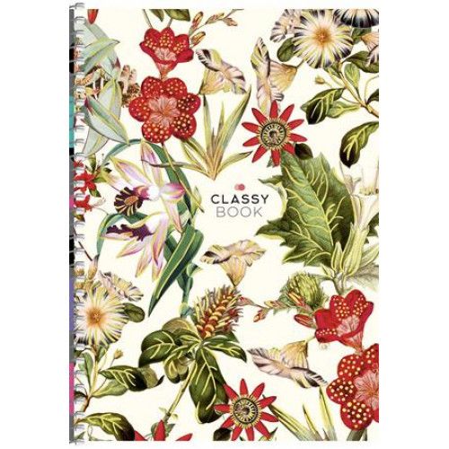 Shkolyaryk Spirálfüzet A5 kockás 80 lap keményfedeles Classy book vegyes