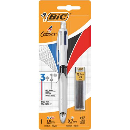 Bic Golyóstoll háromszínű nyomósirónnal egyben 4 Colours + grafitbél