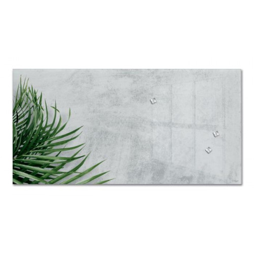 Sigel Mágneses üvegtábla 91x46x1,5cm Artverum növény mintázat