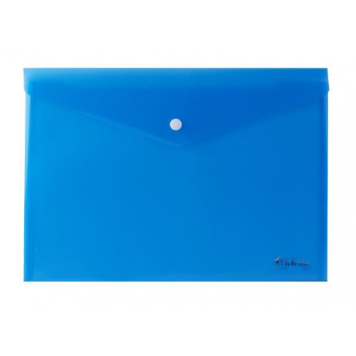 Victoria Office Irattartó tasak A4 PP patentos kék