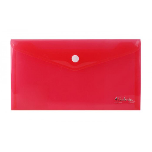 Victoria Office Irattartó tasak DL PP patentos piros