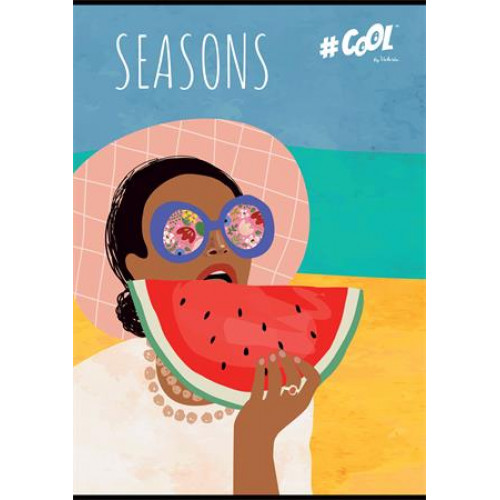 Cool By Victoria Füzet tűzött A4 vonalas 80 lap Seasons