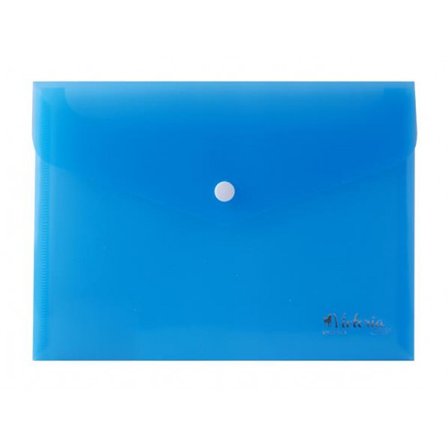 Victoria Office Irattartó tasak A5 PP patentos kék