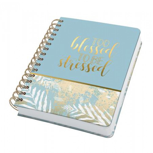 Sigel Spirálfüzet 168x215mm pontrácsos 120 lap keményfedeles Jolie Heavenly Leaves