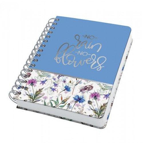 Sigel Spirálfüzet 168x215mm pontrácsos 120 lap keményfedeles Jolie Misty Meadows