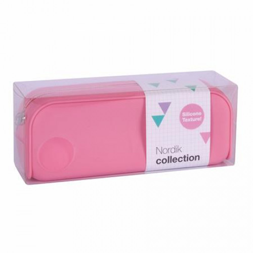Apli Tolltartó cipzáras szilikon Nordik rózsaszín