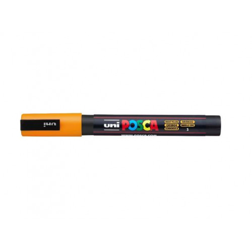 Uni Dekormarker 0,9-1,3mm Posca PC-3M ragyogó sárga