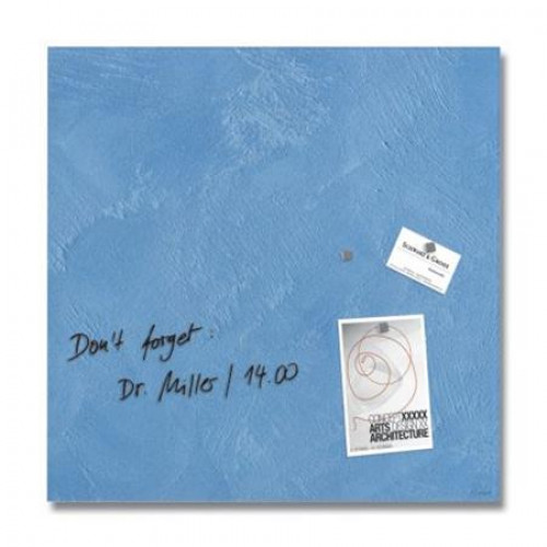 Sigel Mágneses üvegtábla 48x48x1,5cm Artverum kék struktúrált minta matt