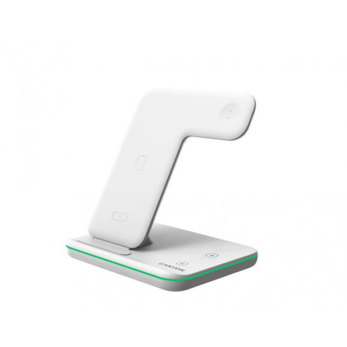 Canyon Töltőállomás 3-az-1-ben Apple+Qi töltés WS-303 fehér