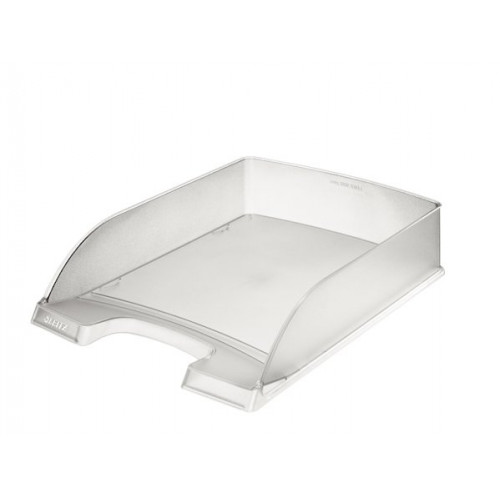 Leitz Irattálca műanyag Plus áttetsző fehér