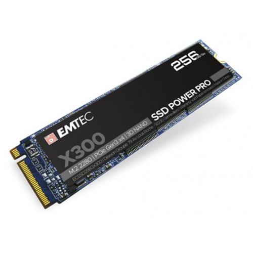 Emtec SSD (belső memória) 256GB M2 NVMe 1700/1000 MB/s X300