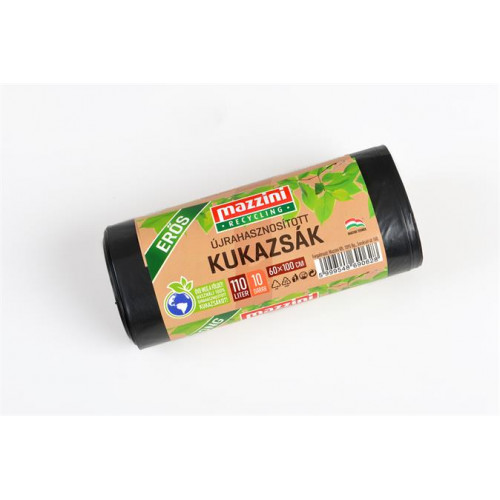 Mazzini Szemeteszsák 110l ÚJRAHASZNOSÍTOTT (60x100cm) 10db