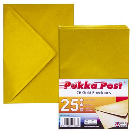 Pukka Pad Boríték C6 szilikonos Gold arany