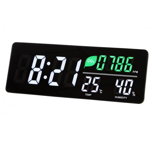 Alba Időjárás állomás LED kijelzővel falra szerelhető fekete