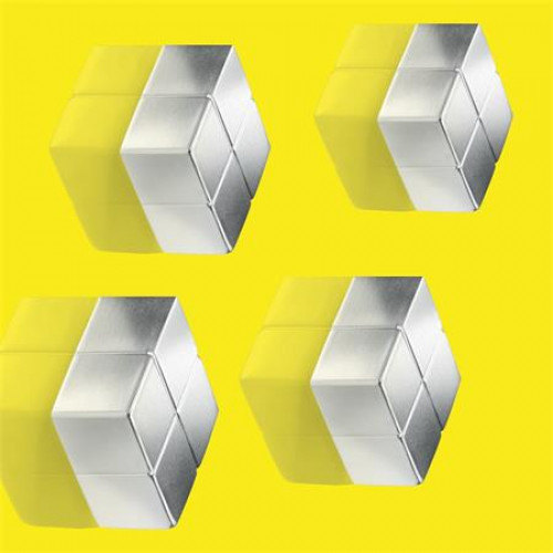 Sigel Extra erős kockamágnes 4 db SuperDym ezüst