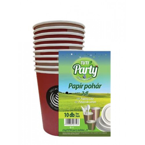 Tuti Papír pohár 3 dl 10 db Party
