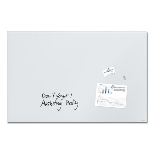 Sigel Mágneses üvegtábla 100x65x1,5cm Artverum szuper fehér matt