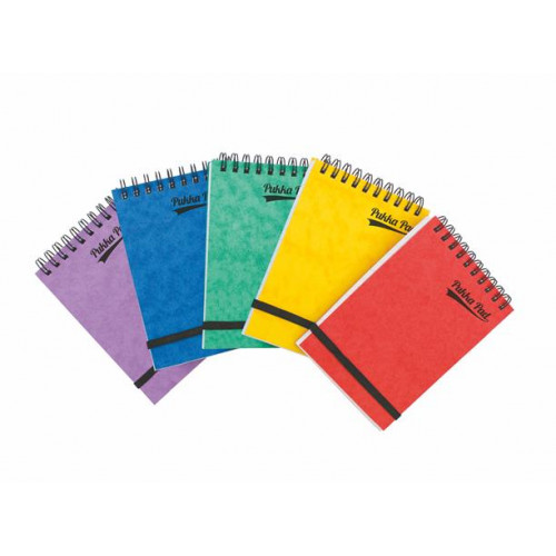 Pukka Pad Jegyzetfüzet 202x127mm vonalas 150 lap Pressbooard vegyes színek
