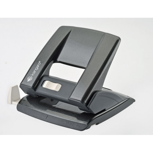 Kangaro Lyukasztó kétlyukú 20lap fém AION20 grafitszürke