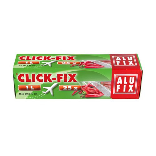 Alufix Simítózáras tasak átlátszó 1l 16,5x19cm