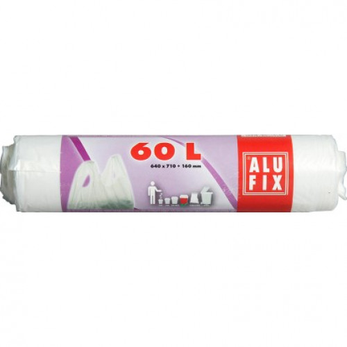 Alufix Szemeteszsák 60l köthetőfüles (fehér) 12db 10mic